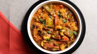 Mixed Veg Mughlai Handi Recipe | Special Dawat Sabzi | Restaurant Style Veg Handi | Veg Diwani Curry