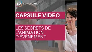 LES SECRETS DE L’ANIMATION D’ÉVÉNEMENT | Avec Julie Dionne animatrice