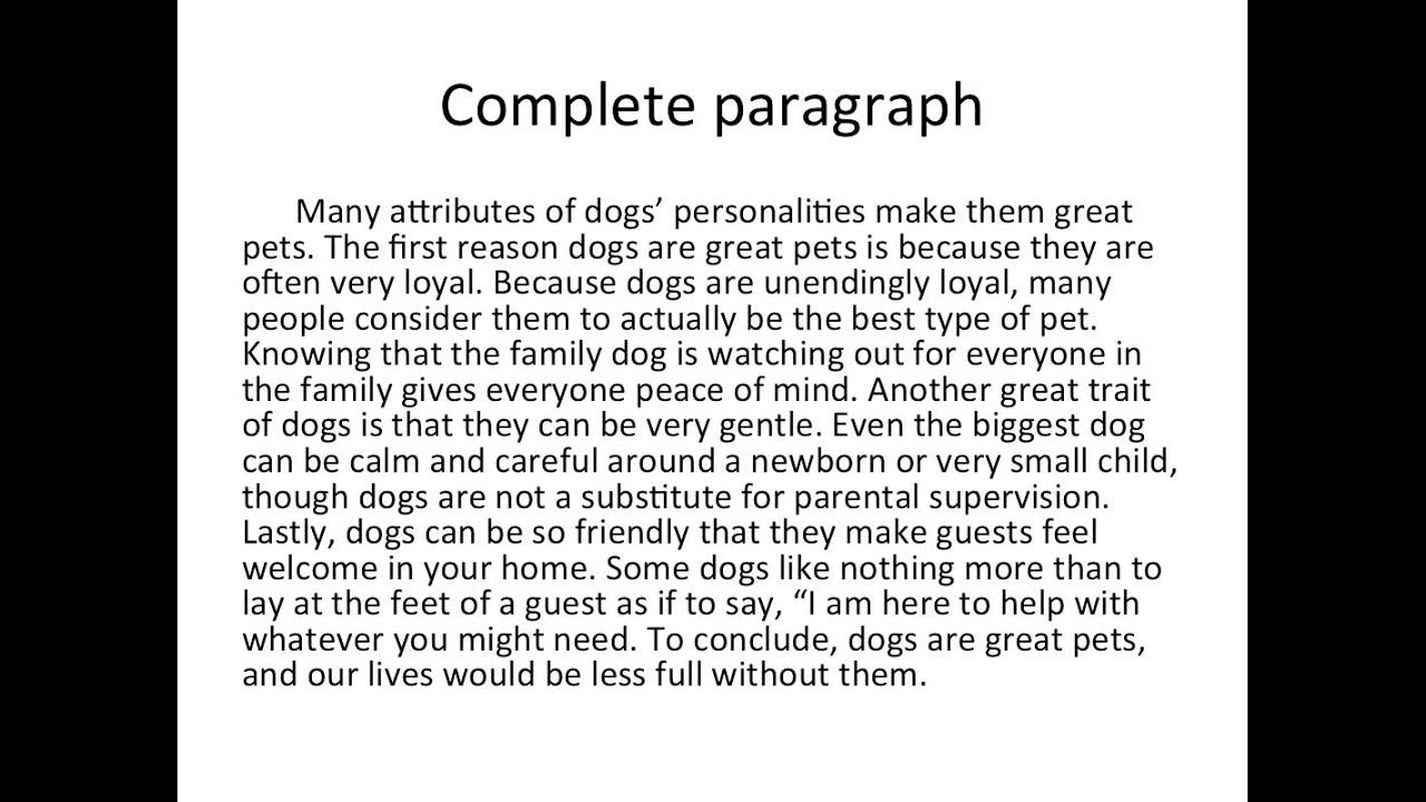 Examples Of Good Paragraph Starters At Rebecca Leon Blog