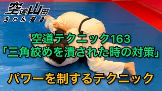 【武道】空道テクニック163「三角絞めを潰された時の対策」【格闘技】