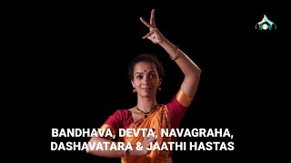 Bandhava, Devta, Navagraha, Dashavatara and Jaathi hastas | Bharatanatyam gestures