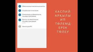 ИП төлемдерін төлеу. Каспий арқылы. Декретке миллионмен.