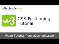W3Schools CSS Positioning Tutorial