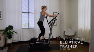 Pre-Programmed Elliptical Trainer SF-E320002 | Sunny Health & Fitness