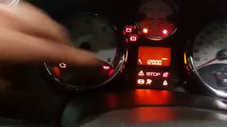 how to reset service light Peugeot 207 4K