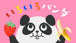 【色覚え知育】いろいろパンダ♫ 第２弾 covered by うたスタ｜video by うたスタ｜赤ちゃん泣き止む｜赤ちゃんが喜ぶうた｜童謡｜こどものうた｜てあそび｜ダンス｜振り付き｜知育アニメ｜