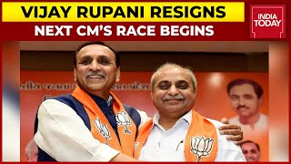 Rupani Resigns: Union Minister Mansukh Mandaviya And Deputy CM Nitin Patel Arrive At BJP's Office