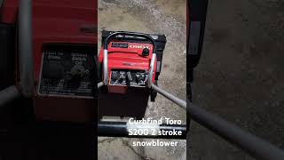 Curbfind Toro S200 2 stroke snowblower