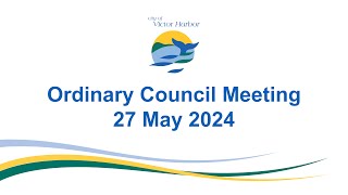 City of Victor Harbor Ordinary Council Meeting | 27 May 2024