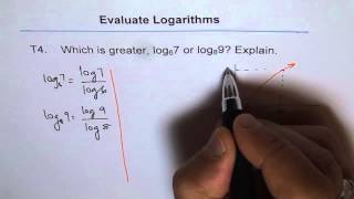 Which is Logarithmic Ratio is Greater Log T4