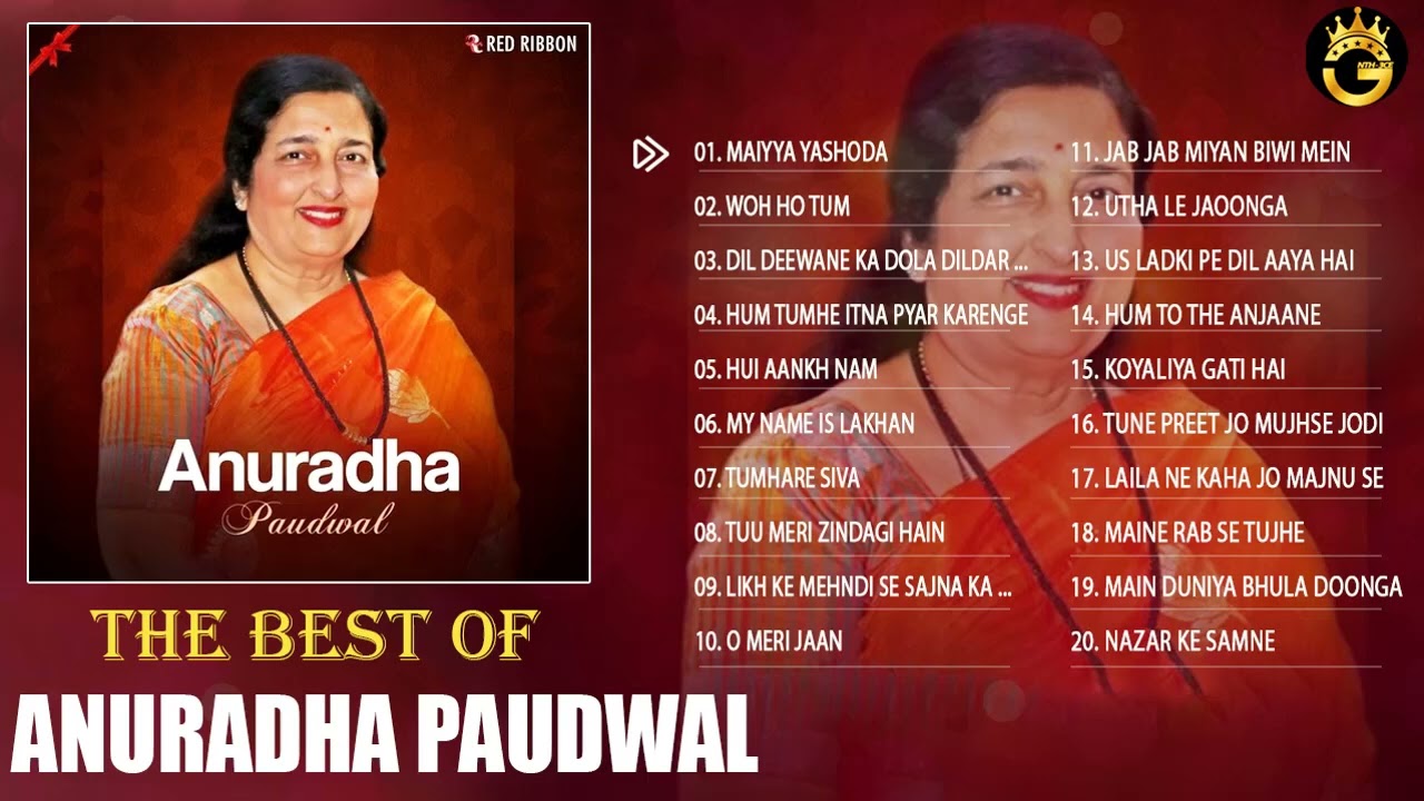 Anuradha Paudwal Hit Songs Best Of Anuradha Paudwal Playlist 2022 ...