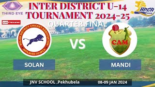 SOLAN VS MANDI 2ND QUARTER FINAL (DAY-2) 08-09 JAN. 2025 AT JNV PEKHUBELA