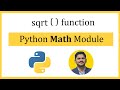 Python sqrt() function | math module | mathematical functions