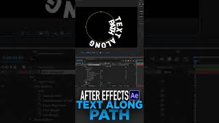 Text along path in After Effects! Fast Tutorial! #aftereffectstutorial