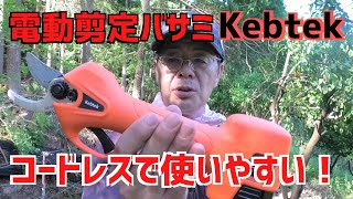 Kebtek｜安価でコンパクトな電動剪定バサミで間伐の後始末をする！