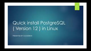 Quick install Postgresql ( v: 12 ) on Linux | How to Connect ProsgreSQL