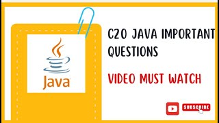 AP diploma c20 Cme branch Java important questions