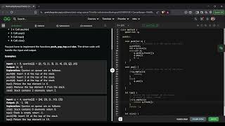 Stack using Queue | GeeksforGeeks GFG Solution in C++ | Single Queue Implementation | DSA