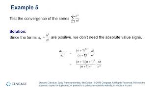 Section 11.6 - Ratio and Root Tests - Lecture Video 2