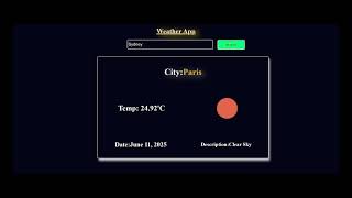 weather app using python | real-time weather data project | weather forecast app using django,python