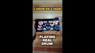 1 HOUR TO 1 YEAR PROGRESS OF PLAYING REAL DRUM 🥁