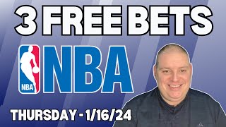 Thursday 3 Free NBA Bets, Picks \u0026 Predictions - 1/16/25 l Craig's Picks \u0026 Prediction l #freebets