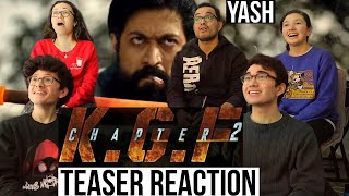 KGF Chapter 2 Teaser REACTION! | YASH | Sanjay Dutt || MaJeliv Reactions | Don’t mess with Rocky!
