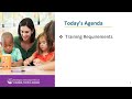 Early Learning Training Requirements Webinar Recording English