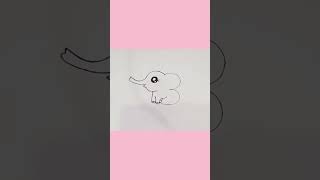 How to Draw an elephant || 3 नंबर से बनाए हाथी का चित्र || Easy Drawing