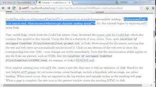 CodeChat tutorial part 2: basic reStructuredText