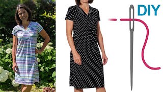 DIY Kleid mit Einsatz nähen - Zierstoff Schnittmuster 