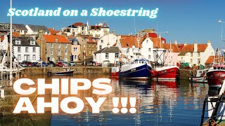 Vanlife friendly, beautiful and excellent fish and chips. We're back in the East Neuk of Fife