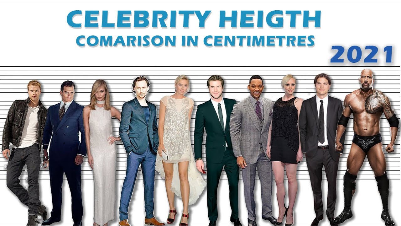 Celebrity Height Comparison [ In Centimetres ] - YouTube