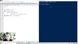 Count the frequency of elements in an array - basic Python programming by Jake