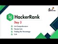 Day 3 | HackerRank Python Challenge | Lists, List Comprehension, Nested List & Find Percentage