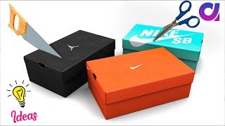 How to reuse Waste shoe boxes at home | Best out of waste | Artkala