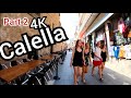 ⁴ᴷ CALELLA walking tour, Shops and restaurants, Catalonia, Spain (part 2) 4K