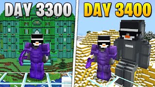 I Survived 3,400 Days in HARDCORE Minecraft...