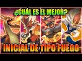 CUAL POKEMON INICIAL TIPO FUEGO es MAS FUERTE ??