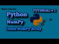 Create a numpy array in python | numpy array in python | Array function in python #shaheencodingzpne