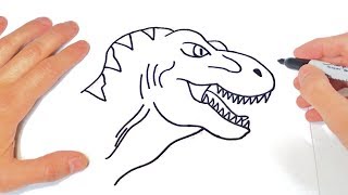 Cómo dibujar un Tyrannosaurus Rex Paso a Paso