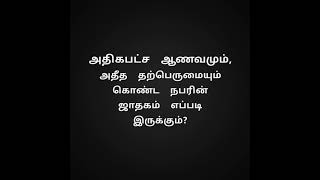 (promo) அதிகபட்ச ஆணவமும் தற்பெருமையும் கொண்ட நபரின் ஜாதகம்  Narcissistic Personality Disorder