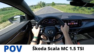 2023 Škoda Scala MonteCarlo 1.5 TSI 110kW POV Test Drive #13 | Twisty road driving