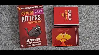 Exploding Kitten 2 Player Edition Unboxing
