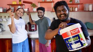 Kitchen Makeover 😍 අපේ Kitchen එක ලස්සන කරපු හැටි ❤️ Kavee and Sapu Vlogs