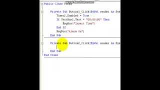 visual basic 2008- Alarm Clock