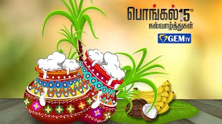 Happy Pongal 2023 | இனிய பொங்கல் வாழ்த்துக்கள் | Wishes From Gem Tv #pongal #happypongal2023