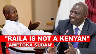 'RAILA IS NOT A KENYAN, HE IS FROM SUDAN!' President Museveni warns Ruto in State House, gives prove
