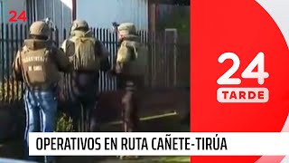 Ruta Cañete-Tirúa: operativos policiales en viviendas de sector Antiquina | 24 Horas TVN Chile