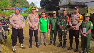 Kapolsek Barong Tongkok IPTU Edi Subagyo, S.A.P mengucapkan terima kasih Pilkada Aman Dan Damai